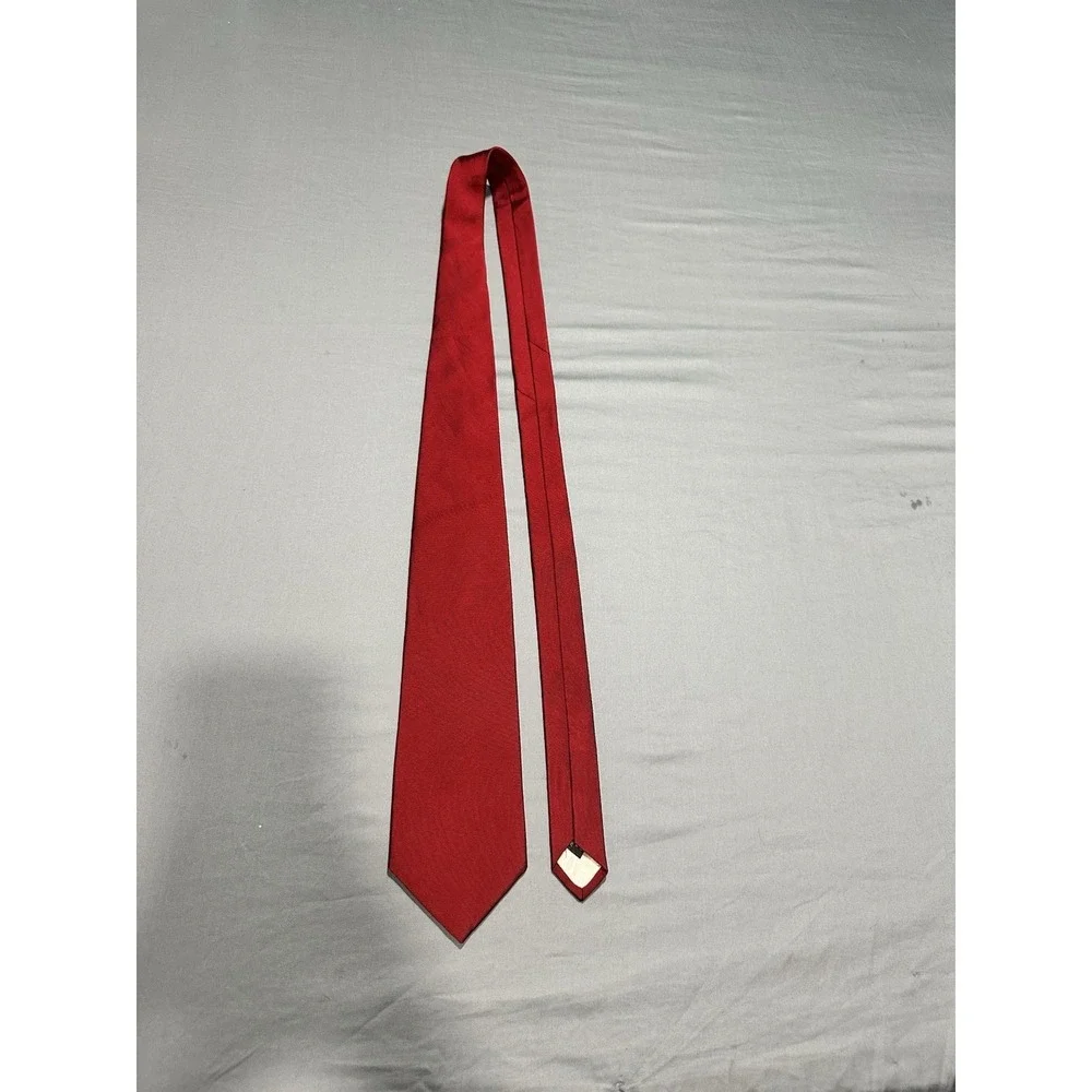 Givenchy‎ Monsieur Solid Red Silk Neck Tie